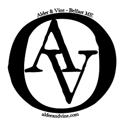 Alder_and_vine_circle_sticker_white_preview