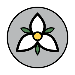 Single_trillium_floral_beanie_template_in_circle_w_leaves_and_color_transparent_logo_preview